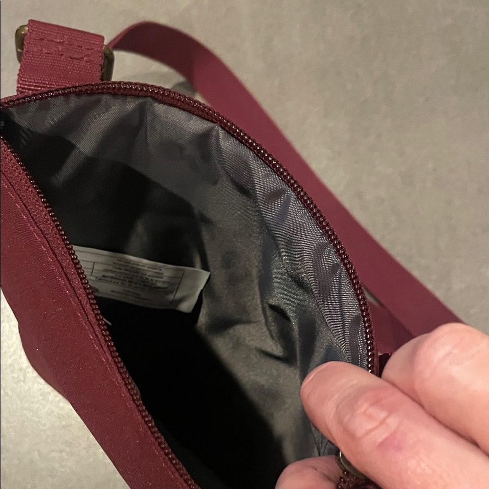 Eddie Bauer Connect Tech Crossbody Bag in Burgundy - Picture 5 of 8